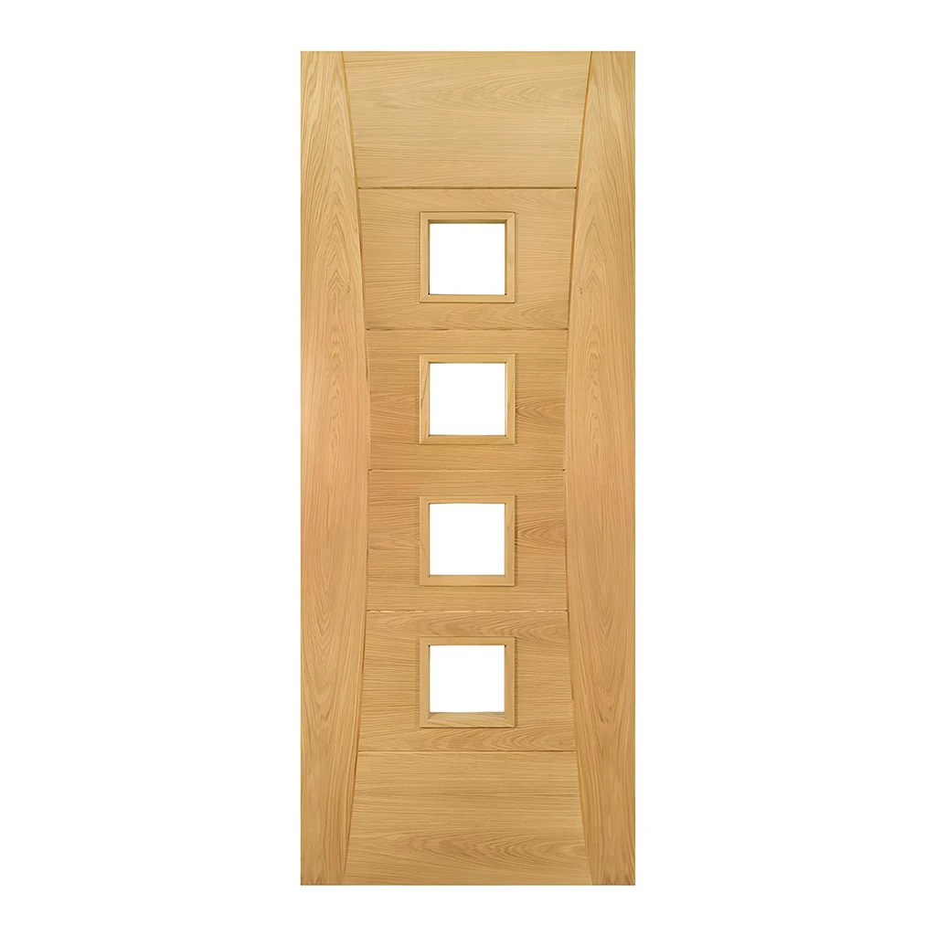 Deanta Pamplona Prefinished Oak Glazed Fire Door FD30