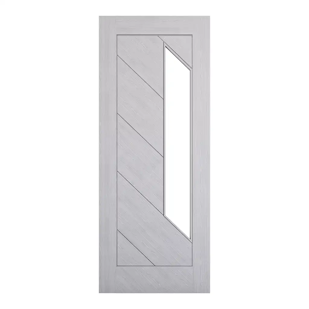 Deanta Torino Light Grey Pre-Finished Ash Glazed Fire Door FD30
