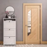 Deanta Torino Prefinished Oak Glazed Fire Door FD30 Lifestyle
