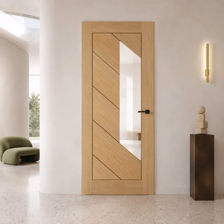 Deanta Torino Prefinished Oak Glazed Fire Door FD30
