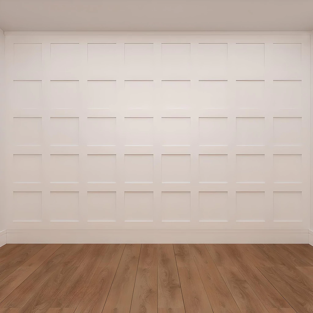 Deanta Shaker White Primed Wall Panelling