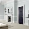 LPD Amsterdam Black 3 Panel Primed Plus FD30 Internal Fire Door LifeStyle