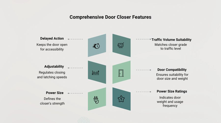 door closer features- ZDoors