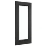 Deanta Blenheim Black Prefinished Bevelled Glaze Internal Door Angled