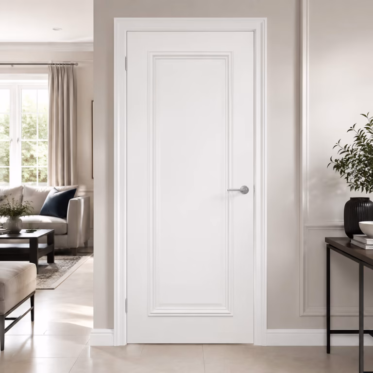 Deanta Blenheim White Primed Single Panel FD30 Internal Fire Door