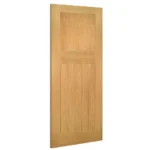 Deanta Cambridge Unfinished Oak Internal Door Angled