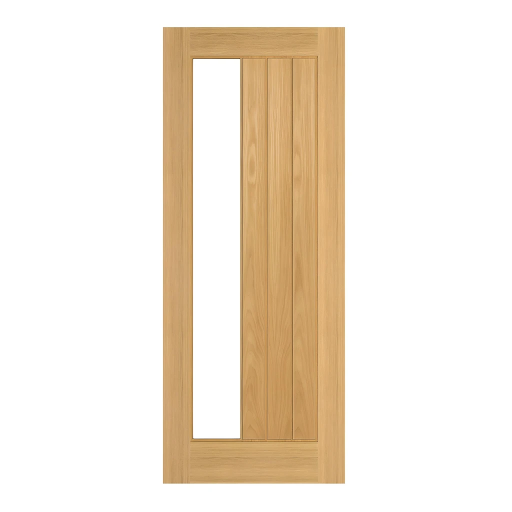 Deanta Ely Prefinished Oak Glazed 1SL Internal Door