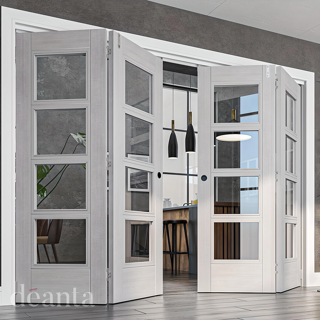 Deanta Montreal Light Grey Ash Glazed Internal Door Lifestyle