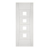 Deanta Pamplona White Primed Glazed Internal Door