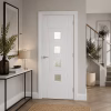 Deanta Pamplona White Primed Glazed Internal Door