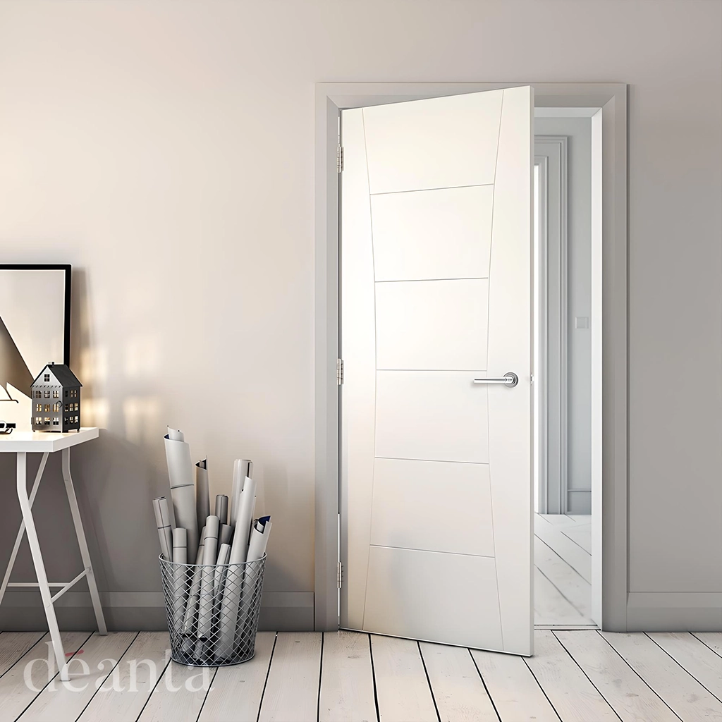 Deanta Pamplona White Primed Internal Door Lifestyle