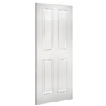 Deanta Rochester White Primed Internal Door Angled