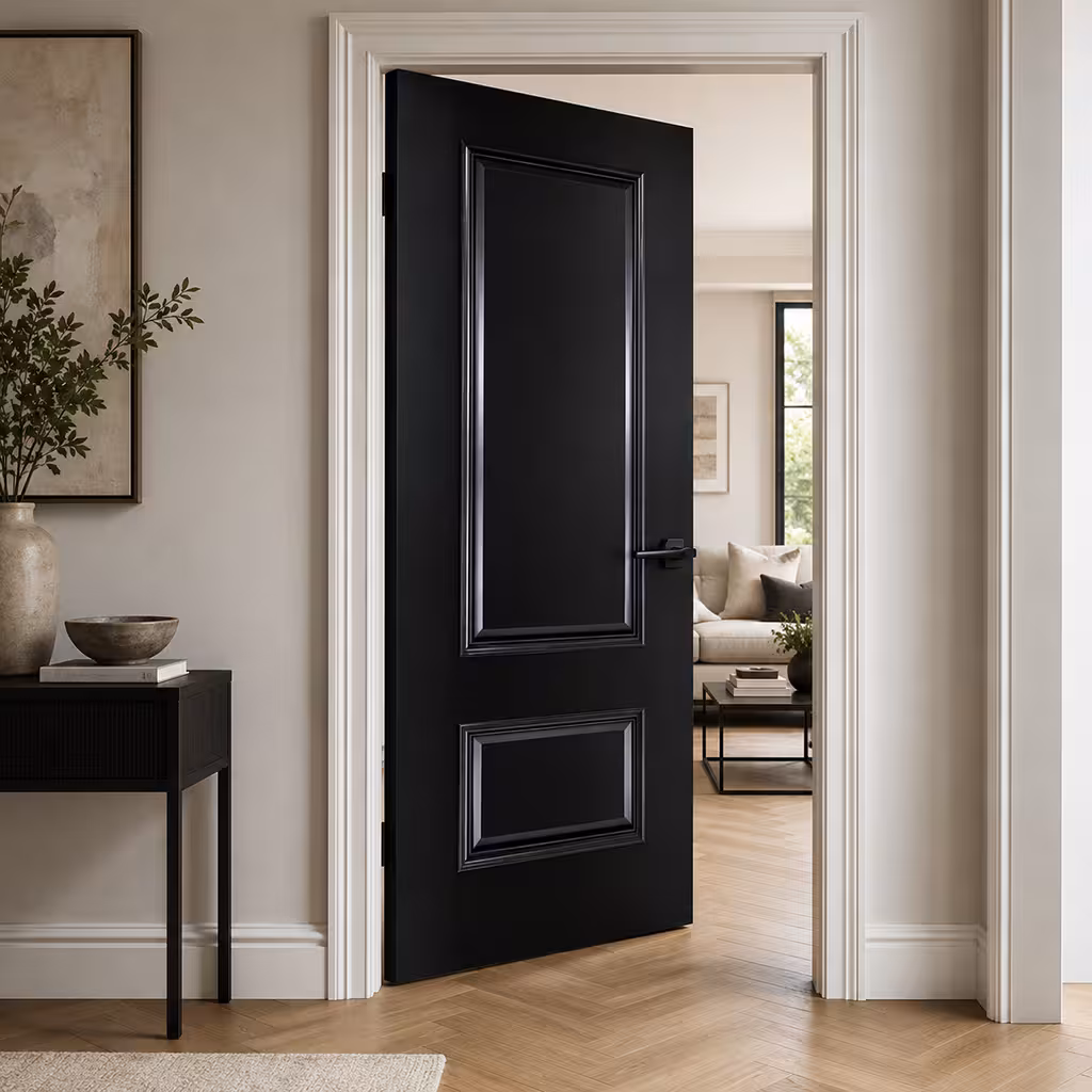 Deanta Sandringham Black Finish Internal Door Lifestyle