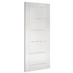 Deanta Seville White Primed Internal Door Angled