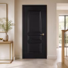 Deanta Windsor Black 3 Panel Bevelled-Edged Prefinished FD30 Internal Fire Door