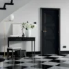 LPD Antwerp Black 3 Panel Primed FD30 Internal Fire Door lifestyle