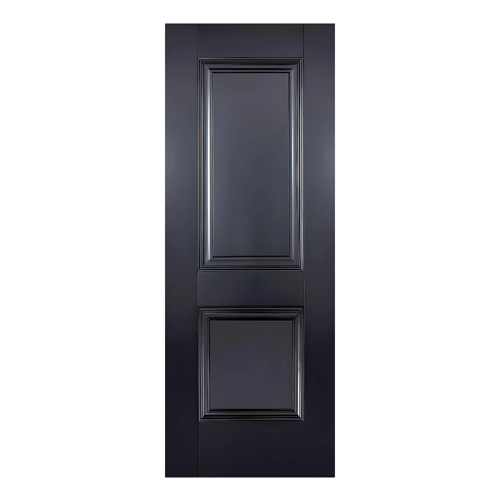 LPD Arnhem 2 Panel Black Fire Door FD30