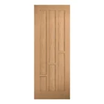 LPD Coventry Oak Stepped Panel Unfinished FD30 Internal Fire Door