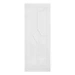 LPD Reims 5P White Primed Diamond Design FD30 Internal Fire Door