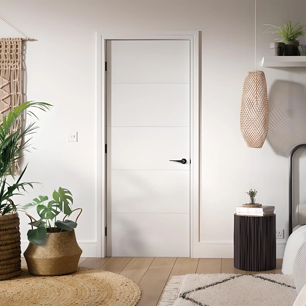 LPD Santandor White Primed Fire Door FD30-life style