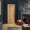 LPD Shaker Oak 4 Panel Pre-Finished FD30 Internal Fire Door lifestyle