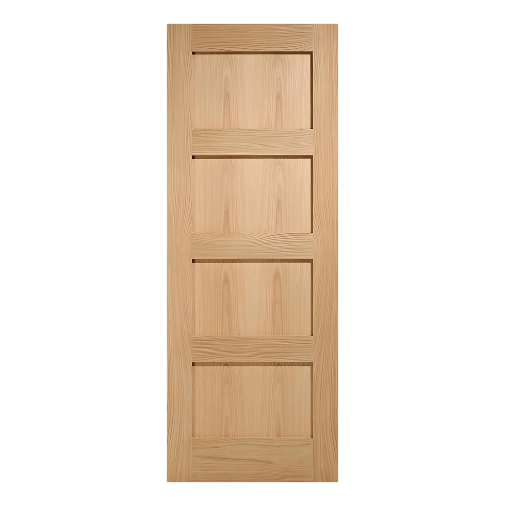 LPD 4 Panel Shaker Oak Pre-Finished Fire Door FD30