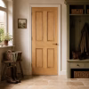 LPD 4P Oak 4 Recessed Panel Unfinished FD30 Internal Fire Door