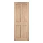LPD London Oak 4 Panel Pre-Finished FD30 Internal Fire Door