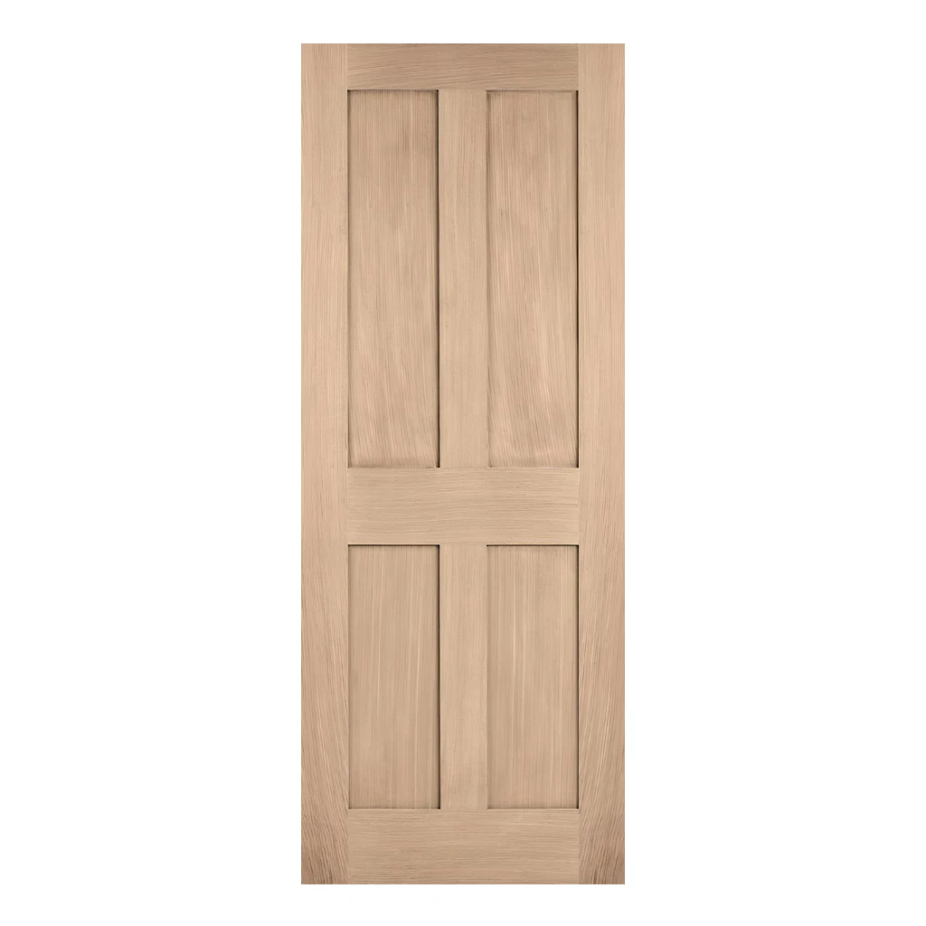 LPD London 4P Oak Pre-Finished Fire Door FD30