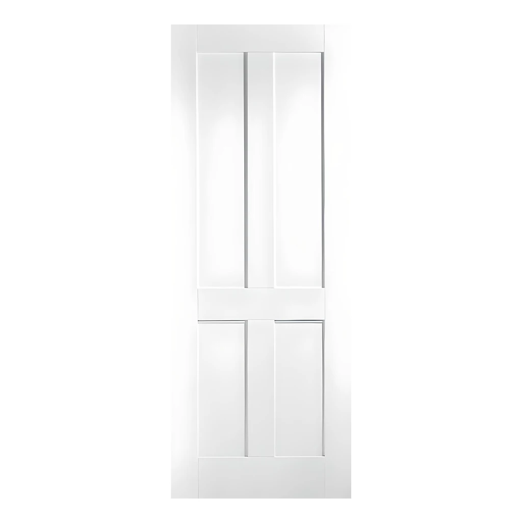LPD London 4P White Primed Fire Door FD30