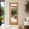 LPD Mexicano Pattern 10 Oak Clear Glazed Pre-Finished FD30 Internal Fire Door lifestyle