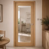 LPD Pattern 10 Oak 1 Lite Clear Glazed Unfinished FD30 Internal Fire Door lifestyle
