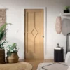 LPD Reims 5P Oak Diamond Design Pre-Finished FD30 Internal Fire Door lifestyle