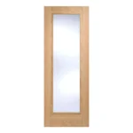 LPD Vancouver Pattern 10 Oak 1 Lite Clear Glazed Pre-Finished FD30 Internal Fire Door