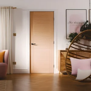 LPD Vancouver Oak Pre-Finished Fire Door FD30-life style
