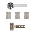 Deanta Arcadia Polished Chrome Handle Pack-Zdoors