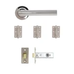 Deanta Ares Polished Chrome Handle Pack-Zdoors