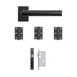 Deanta Ares Urban Matt Black Handle Pack-Zdoors