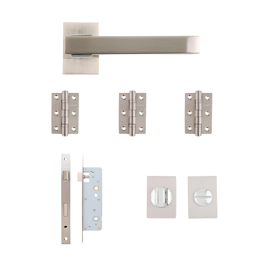 Deanta Argo Urban Satin Nickel Chrome Bathroom Handle Pack-Zdoors