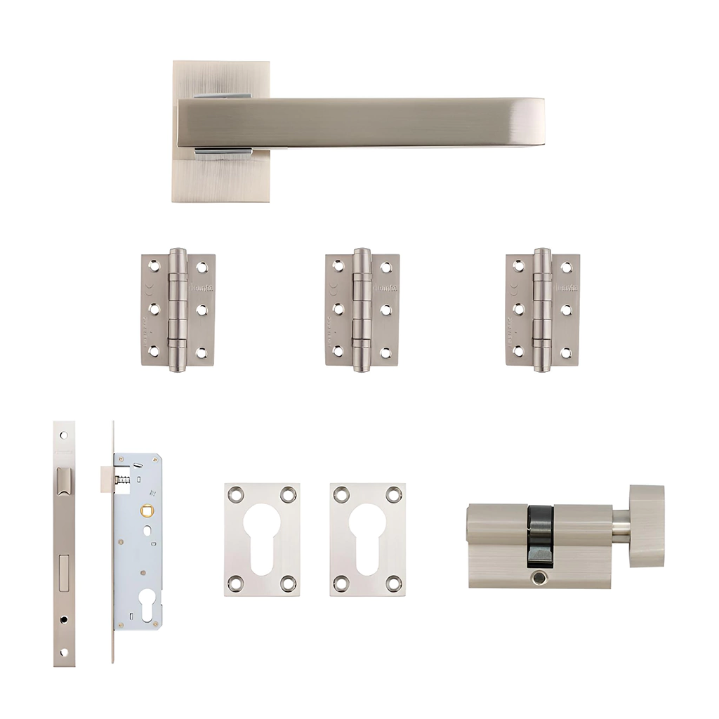 Deanta Argo Urban Satin Nickel Chrome Privacy Handle Pack-Zdoors