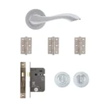 Deanta Veritas Polished Chrome Bathroom Handle Pack-1