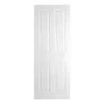 LPD Textured 4P White 4 Panel Raised Textured Moulded Primed FD30 Internal Fire Door