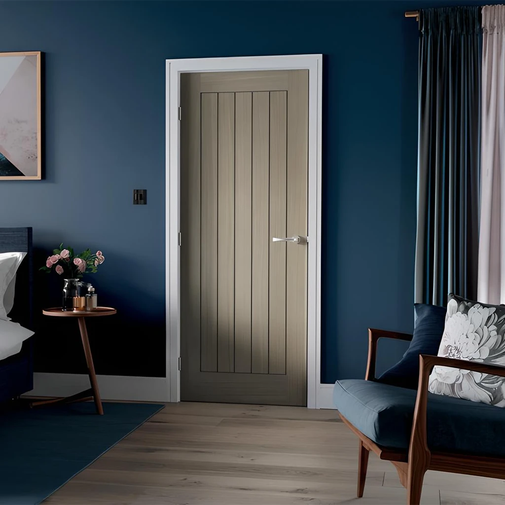 LPD Belize Light Grey Pre-Finished Fire Door FD30-Life style