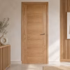 LPD Carini Oak 7 Panel Pre-Finished FD30 Internal Fire Door
