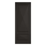 LPD Knightsbridge Black 2 Panel Cricket Bat Raised Moulded Primed Plus FD30 Internal Fire Door