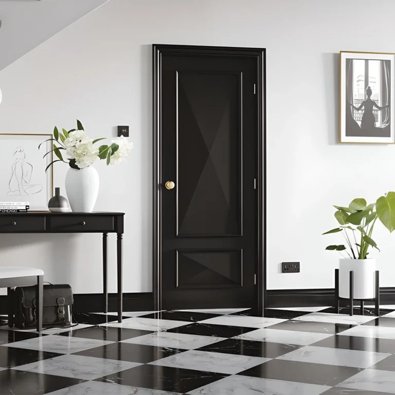LPD Knightsbridge Black 2 Panel Cricket Bat Raised Moulded Primed Plus FD30 Internal Fire Door