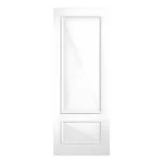 LPD Knightsbridge White 2 Panel Cricket Bat Raised Moulded Primed Plus FD30 Internal Fire Door