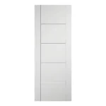 LPD Ladder White Horizontal V-Grooved Pre-Finished Laminate FD30 Internal Fire Door