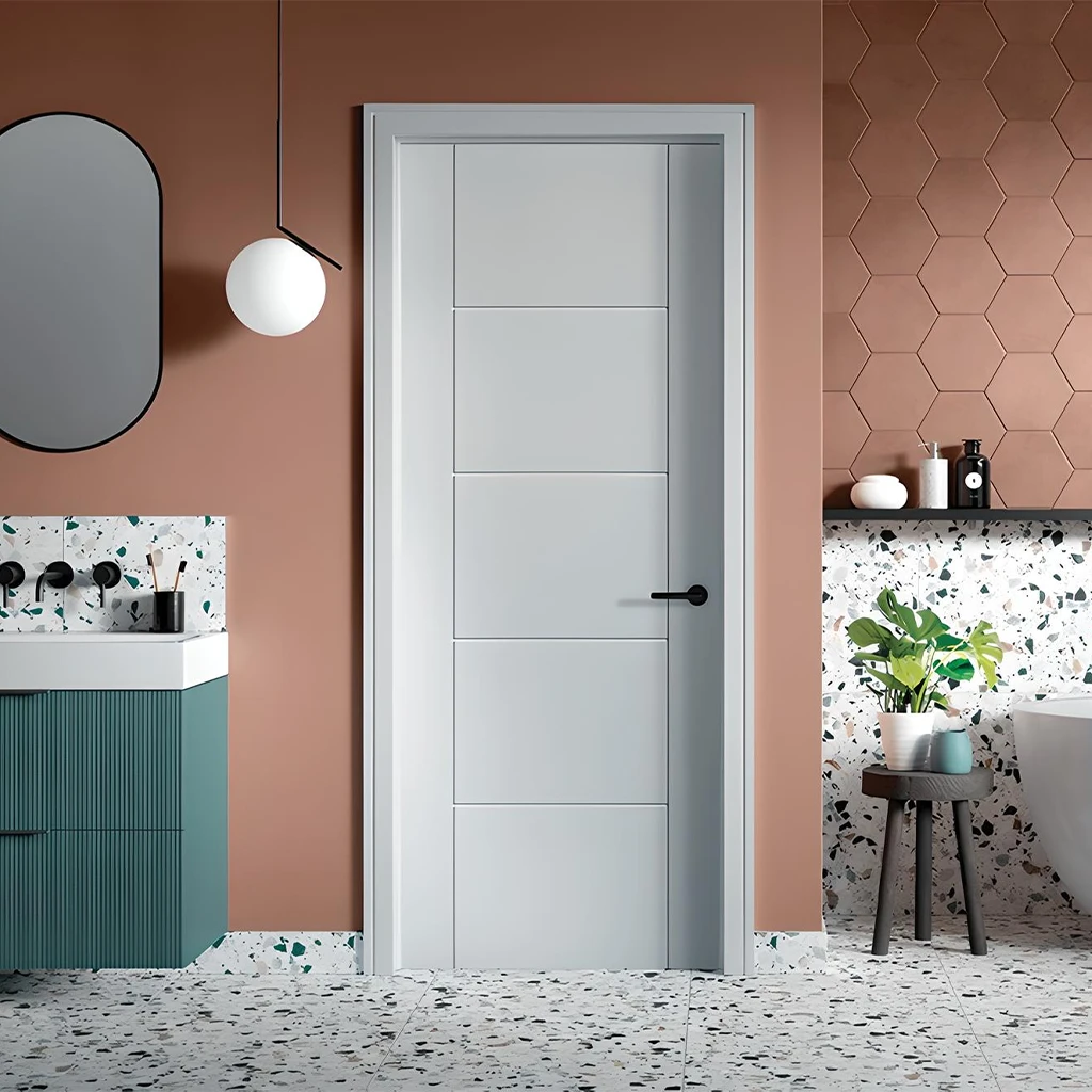 LPD Ladder White Laminate Fire Door FD30-Life Style