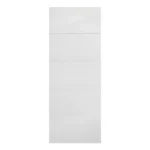 LPD Horizontal Four Line White 5 Panel V-Grooved Moulded Primed FD30 Internal Fire Door